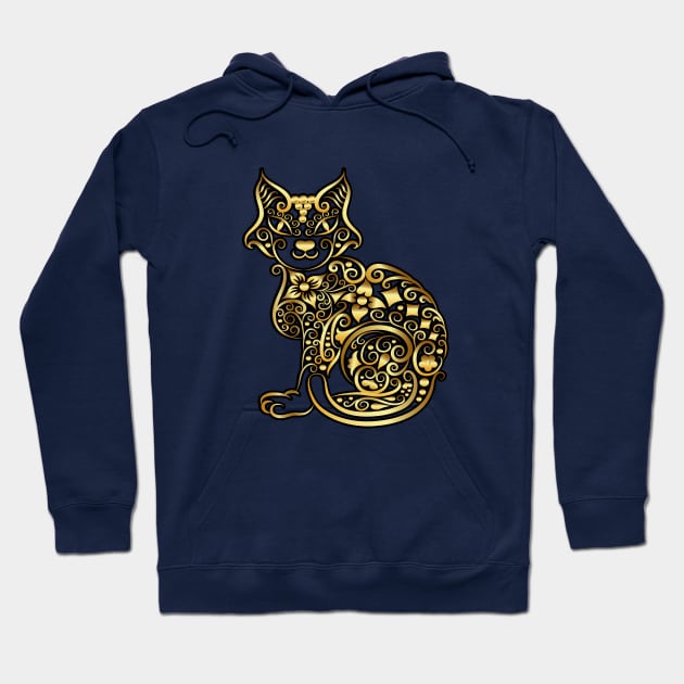 Golden Pussycat Hoodie by tsign703